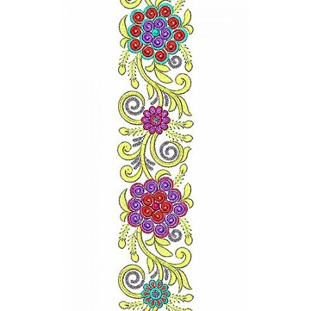 Saree Border Embroidery Design 678