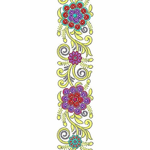 Saree Border Embroidery Design 678
