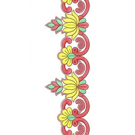So Pretty Lotus Lace Embroidery Design
