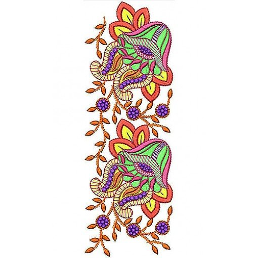 Fashion Art Border Lace Embroidery Design