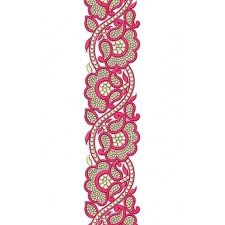 Cotton T-Shirt's Lace Embroidery Design