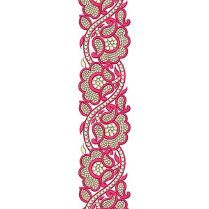 Cotton T-Shirt's Lace Embroidery Design