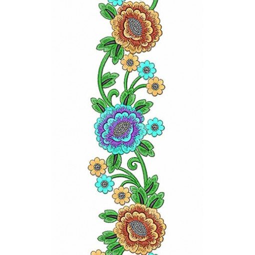 Lovely Dresses Embroidery Lace Design