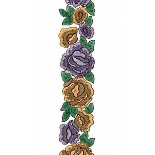 Unique Floral Lace Embroidery Design