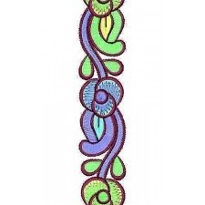 Women Footwear Lace Border Brocade Embroidery Design