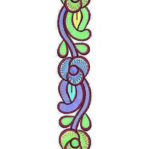 Women Footwear Lace Border Brocade Embroidery Design
