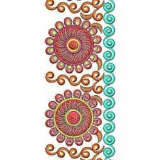Awesome Knitting Machine Embroidery Border Design
