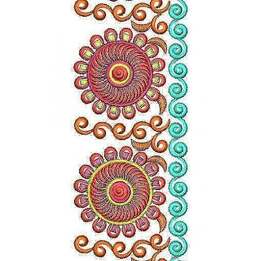 Awesome Knitting Machine Embroidery Border Design