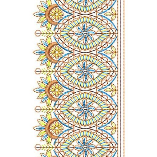 Kashmiri Stitch Scarf Lace Design