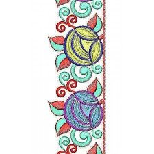 Boho Gypsy Lace Border Embroidery Design