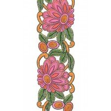 Bhagalpuri Velvet Fabric Lace Border Brocade Embroidery Design