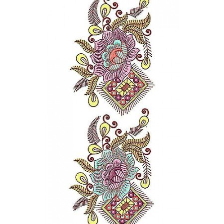 Kashmiri Clothing Lace Border Brocade Embroidery Design