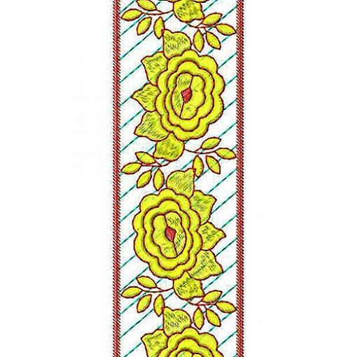 Modest Garment Clothing Lace Border Brocade Embroidery Design