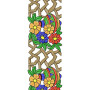 8289 Flower Pot Lace Embroidery Design