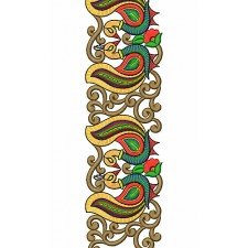 8292 Peacock Lace Embroidery Design