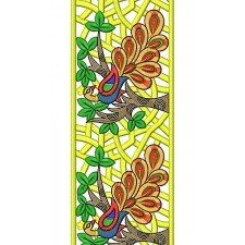 8297 Peacock Lace Embroidery Design