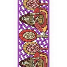 8304 Women Art Lace Embroidery Design