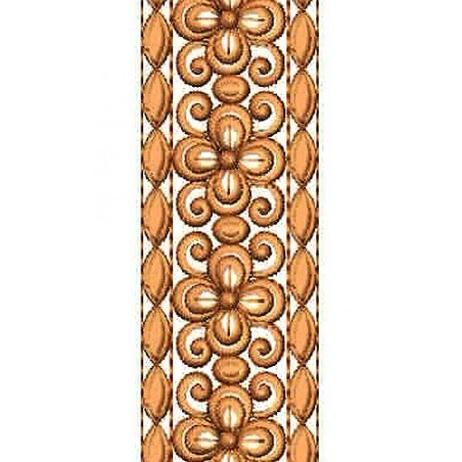 Cotton Fabric Lace Border Brocade Embroidery Design