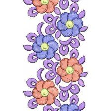 Lawn Suit New Year Collection Border Embroidery Design