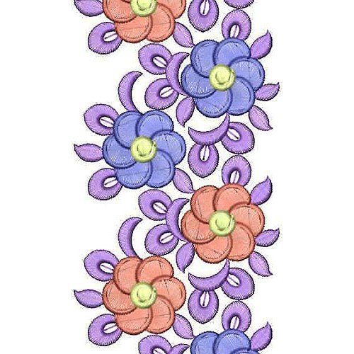Lawn Suit New Year Collection Border Embroidery Design