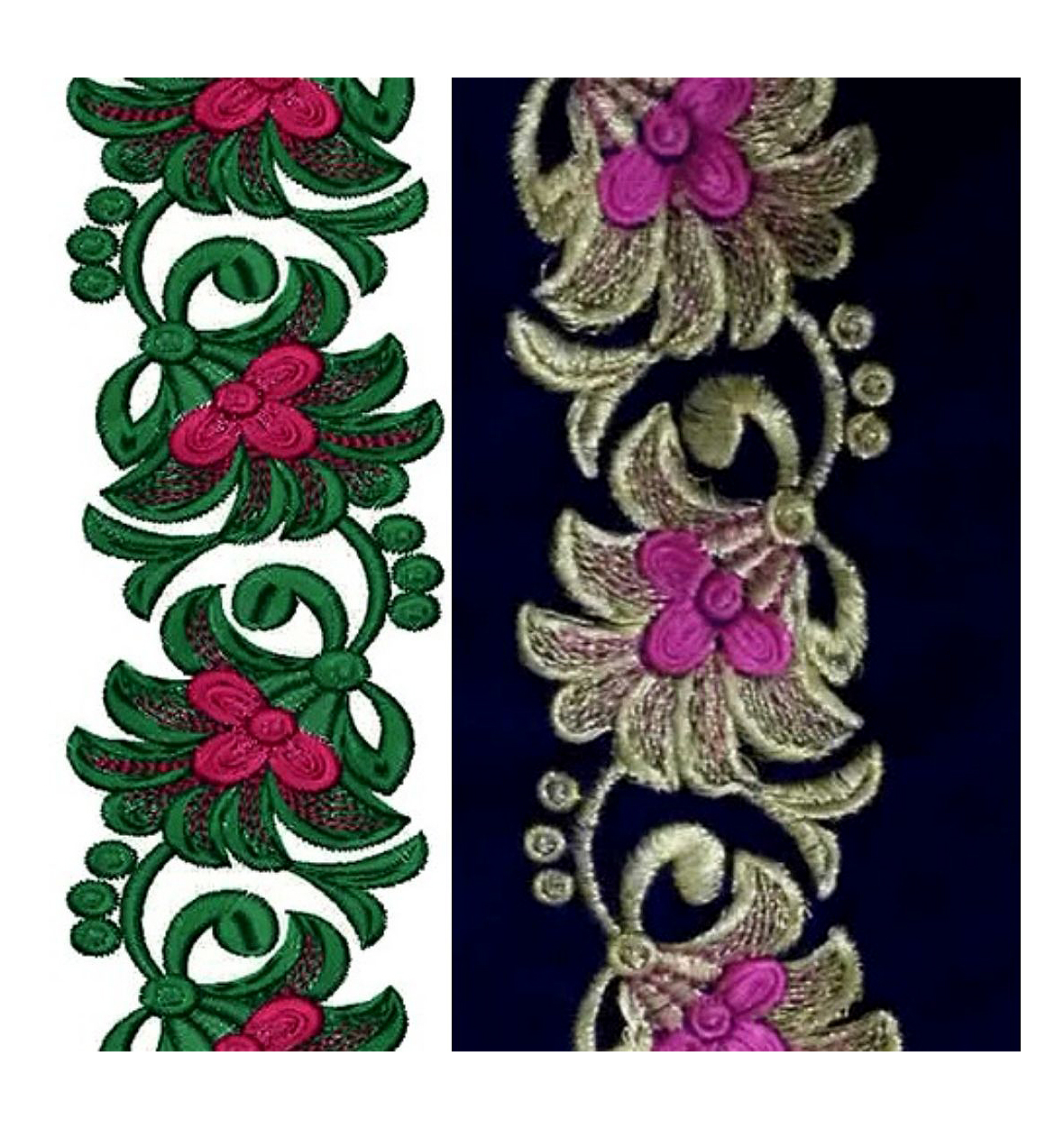 Lace Border Material Design Trim Lace For Blouse, Saree, Kurti, Dress  Dupatta, Lehenga Bags,Crafts and