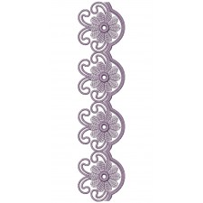 Beautiful Flower Lace Embroidery Design 25181