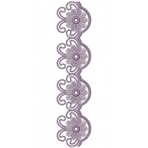 Beautiful Flower Lace Embroidery Design 25181