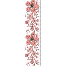 Beautiful Lace With Floral Embroider Design 25879