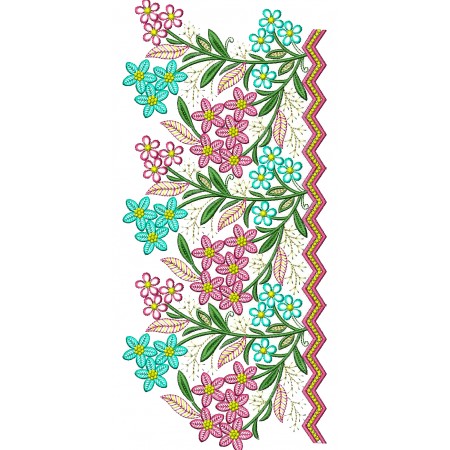 Bunch Of Flower Lace Embroidery Design 26170