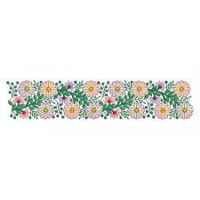 Colourful Indian Floral Embroidery Lace
