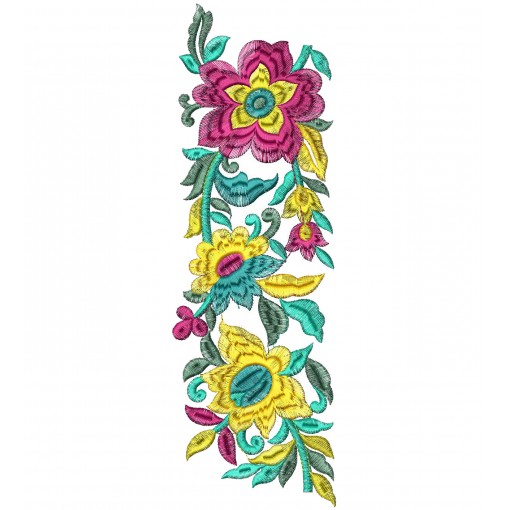 Couture Lace Fabric Embroidery Design