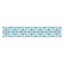 Cross Stitch Folk Border Machine Embroidery Design