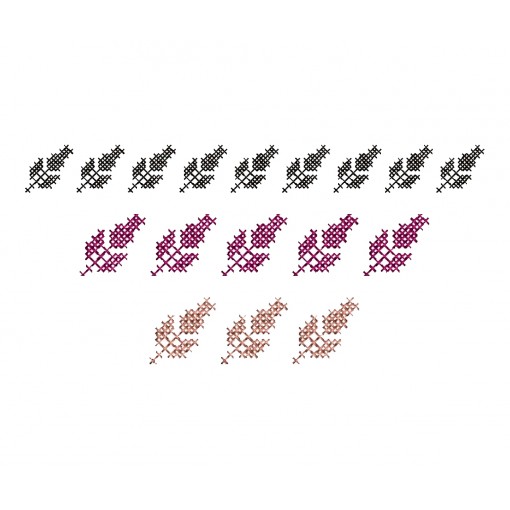 Cross Stitch Leaf Lace Embroidery Design Cross Stitch Leaf Lace Embroidery Design