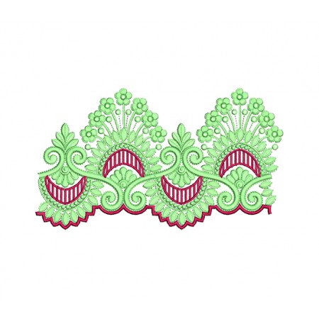 Curtain Lace Embroidery Design