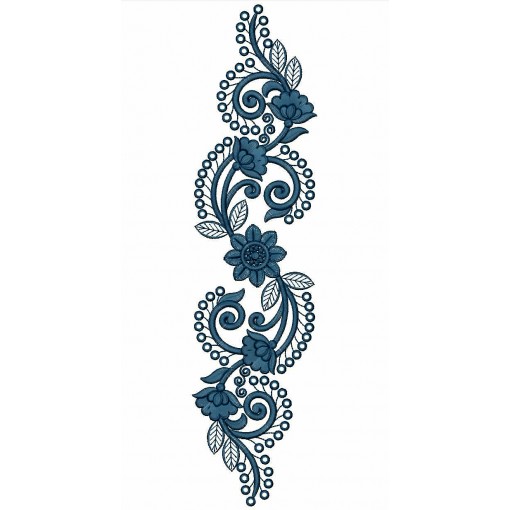 Curtain Lace Embroidery Design 25302