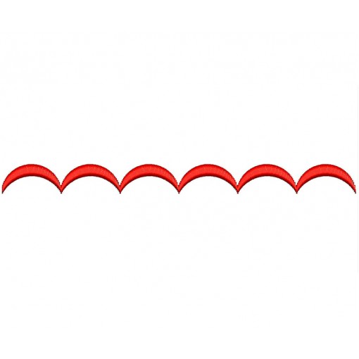 Curve Shape Embroidery Design