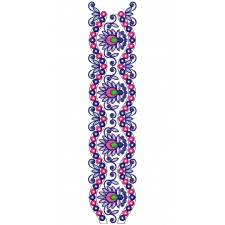 Curve Style Lace Embroidery Design 25725