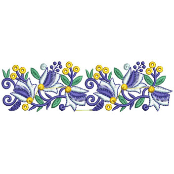 Dainty Square Saree Border Embroidery Design