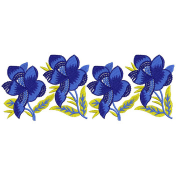 Floral Motif Embroidery Design for Sarees & Kurtis