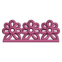 Single-Color Floral Embroidery Design