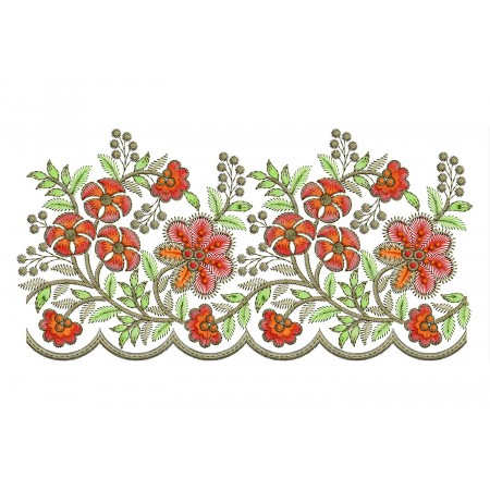 Design Of Cut Work Embroidery