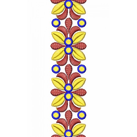 Elegant Flower Lace Embroidery Design 24637
