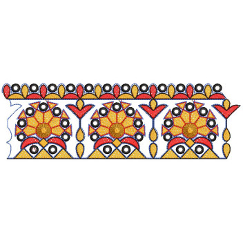 Alluring Lace Mane Saree Embroidery Design