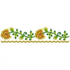 Fantastic Saree Border Embroidery Design