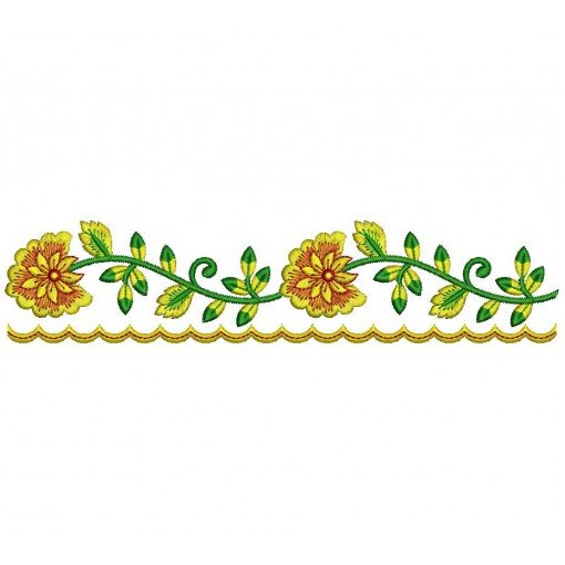 Fantastic Saree Border Embroidery Design