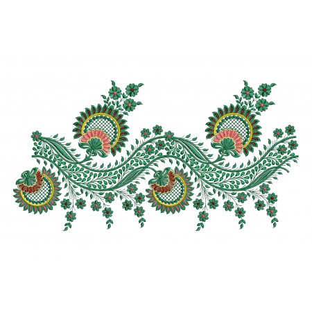 Embroidery Border With Hungarian Elements