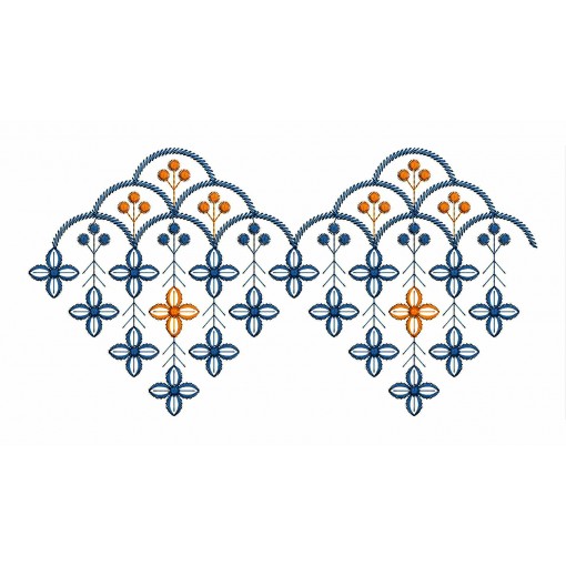 Embroidery Design For Stomacher