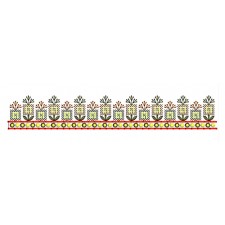 Embroidery Design With CrossStitch Pattern