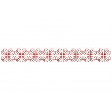 Embroidery Flower Border