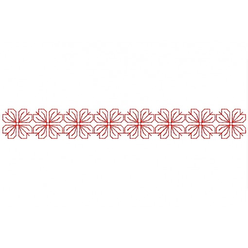 Embroidery Flower Border